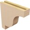 Ekena Millwork 3"W x 12"D x 12"H Thin Newport Rough Cedar Woodgrain TimberThane Corbel, Primed Tan CORUR03X12X12NEWRCPR - alternate 6